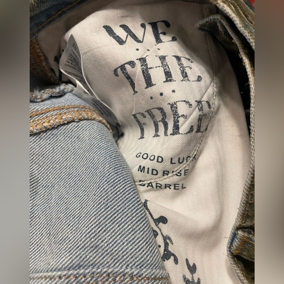 NWOT Free People/We The Free Good Luck Coated Jeans - Picture 8 of 8